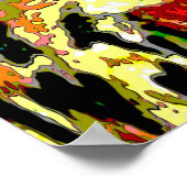 zee "olieramp" van Abstracte kleuren Poster (Hoek)