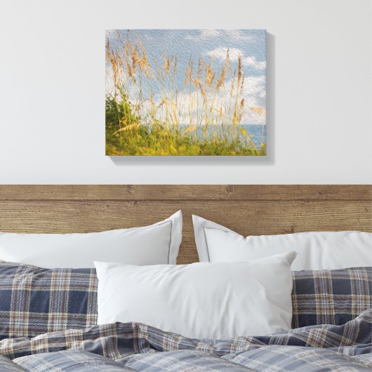 Zee olieslakken van haver canvas afdruk (Insitu (Slaapkamer))