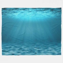 Zee onder water fleece deken