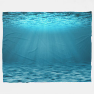 Zee onder water fleece deken