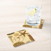 Zee onder water kartonnen onderzetters (Insitu)