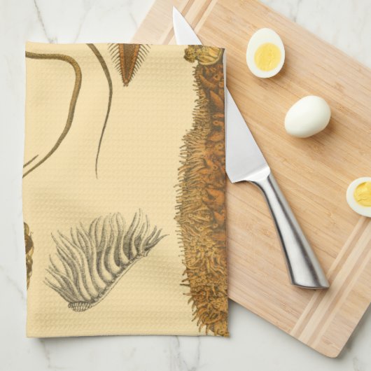 Zee onder water theedoek (Quarter Fold)