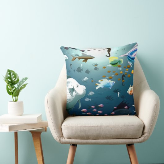 Zee onderste decoratieve piloot kussen (Stoel)