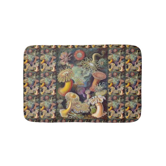  Zee onderwater Anemones door Ernst Haeckel Badmat (Voorkant)