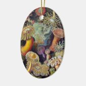  Zee onderwater Anemones door Ernst Haeckel Keramisch Ornament (Links)