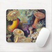  Zee onderwater Anemones door Ernst Haeckel Muismat (Met muis)