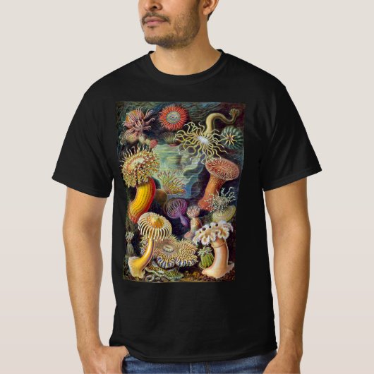  Zee onderwater Anemones door Ernst Haeckel T-shirt (Voorkant)