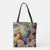  Zee onderwater Anemones door Ernst Haeckel Tote Bag (Achterkant)