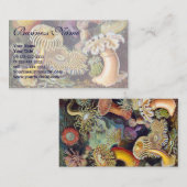  Zee onderwater Anemones door Ernst Haeckel Visitekaartje (Voorkant / Achterkant)