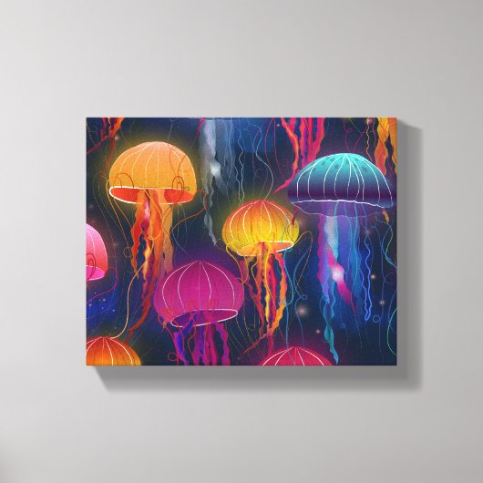 Zee onderwater Jelly Vis voor thuisgebruik | Canva Canvas Afdruk (Voorkant)