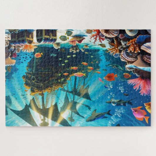 Zee onderwater paradijs 2 legpuzzel (Horizontaal)