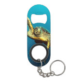 Zee onderwater schildpad mini flessenopener (Achterkant)