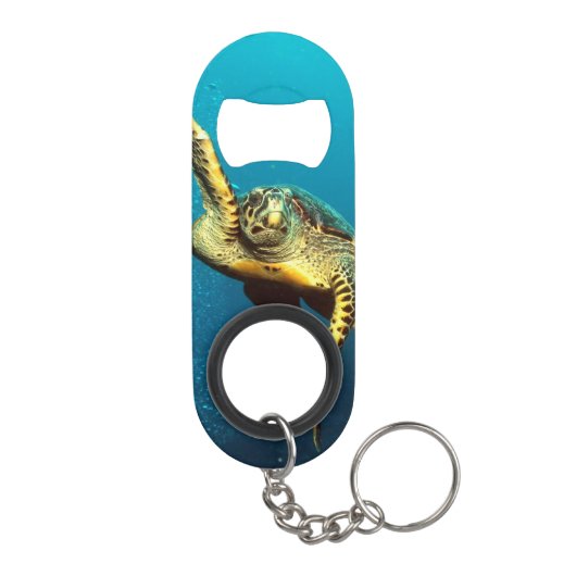 Zee onderwater schildpad mini flessenopener (Achterkant)