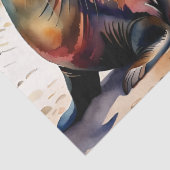 Zee op het strand tissuepapier (Detail)