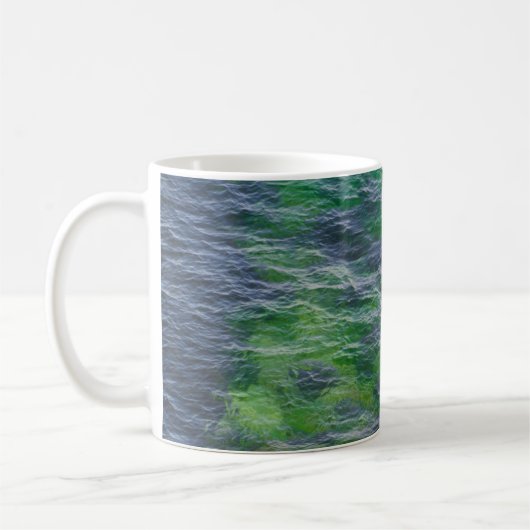 Zee oppervlaktepatroon koffiemok (Links)