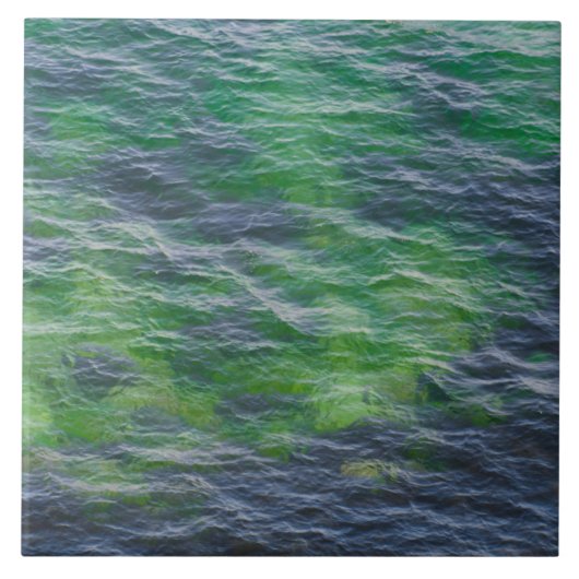 Zee oppervlaktepatroon tegeltje (Voorkant)