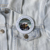 Zee Otter Awareness Week, waterverf Ronde Button 7,6 Cm (In situ)
