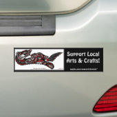 ZEE OTTER & BABY Haida Stijlvolle Bumpersticker (Op auto)