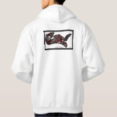 ZEE OTTER & BABY (Haida Styled) Gift Range Hoodie (Achterkant)