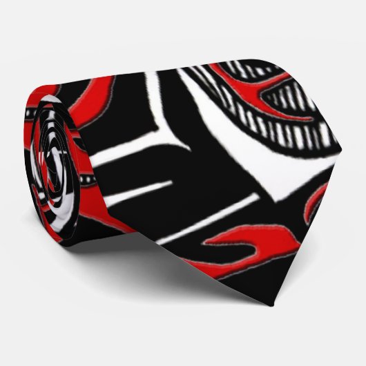 ZEE OTTER & BABY (Haida Styled) Gift Range Stropdas (Opgerold)