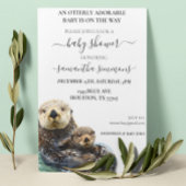 Zee Otter Baby shower Schattige Waterverf Kaart