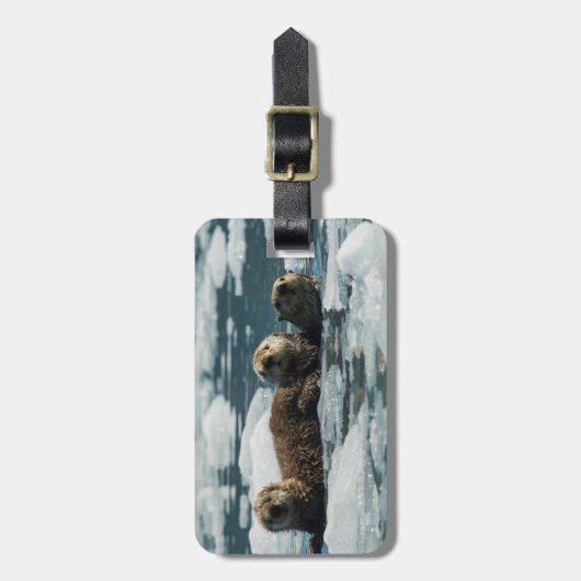 Zee Otter Bagagelabel (Voorkant verticaal)