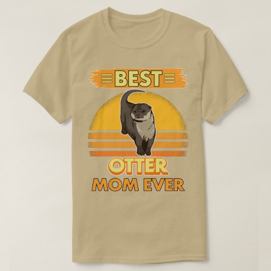 Zee otter beste otter mam ooit 1 t-shirt (Design voorkant)