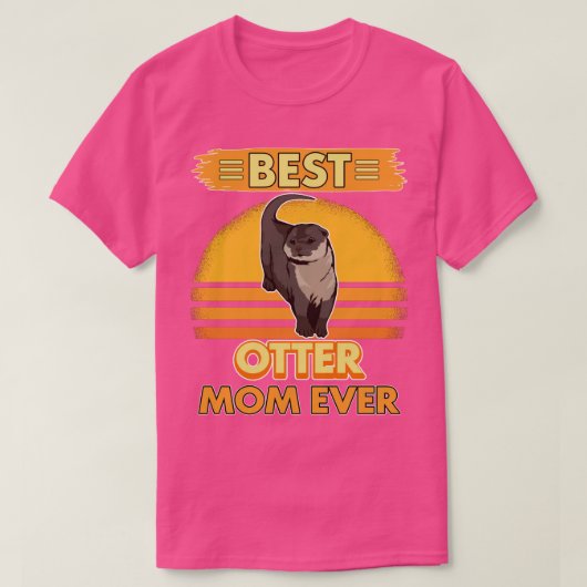 Zee otter beste otter mam ooit t-shirt (Design voorkant)