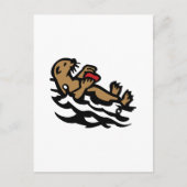 Zee otter briefkaart (Voorkant)