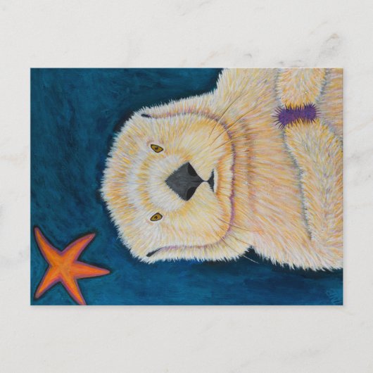 Zee Otter Briefkaart (Voorkant)