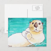 Zee Otter Briefkaart (Voorkant / Achterkant)