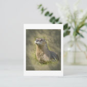 Zee otter-Briefkaarten Briefkaart (Staand voorkant)