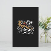 Zee otter briefpapier (Staand voorkant)