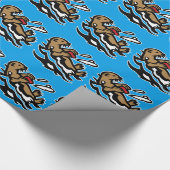 Zee otter cadeaupapier (Hoek)