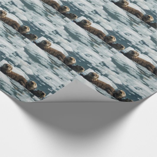 Zee Otter Cadeaupapier (Hoek)