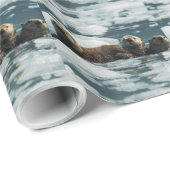 Zee Otter Cadeaupapier (Rol Hoek)