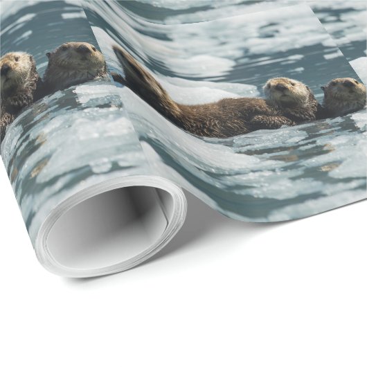 Zee Otter Cadeaupapier (Rol Hoek)