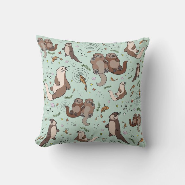 Zee Otter Cushion Kussen (Voorkant)