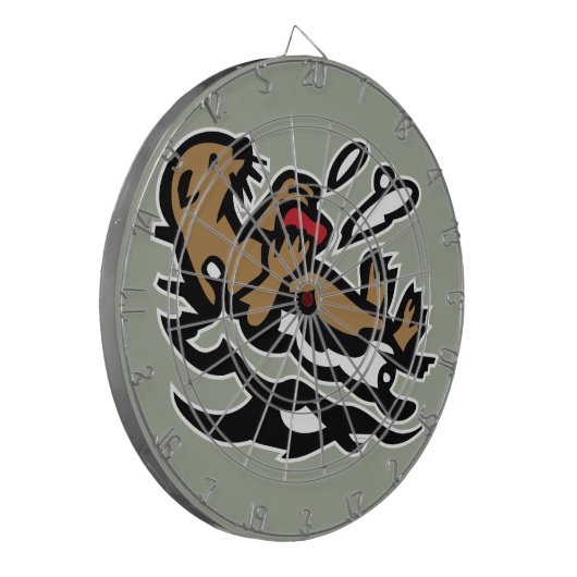 Zee otter dartbord (Voorkant Links)