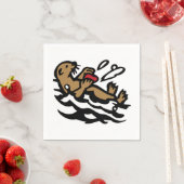 Zee otter Decoratieve Tegels Servet (Insitu)