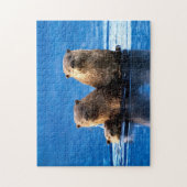 Zee Otter Family, Jigzaag Puzzle Legpuzzel (Verticaal)