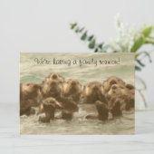 Zee Otter Family Reunion Kaart (Staand voorkant)