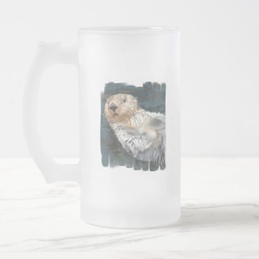 Zee otter Frosted Beer Mok (Links)