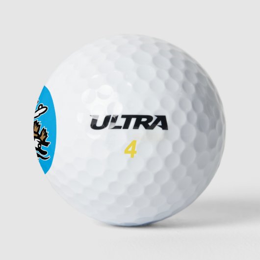 Zee otter Golf Balls Golfballen (Logo)