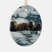 Zee Otter Keramisch Ornament (Rechts)