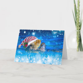 Zee Otter Kerst Feestdagen Kaart