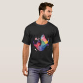 Zee Otter Kleurrijke Splash T-shirt (Voorkant volledig)