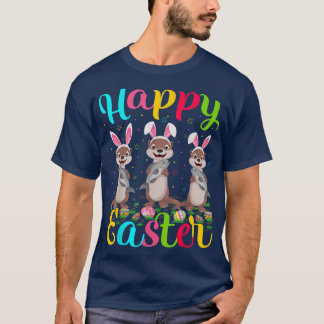 Zee Otter Lover Easter Bunny Zee Otter Happy E T-shirt