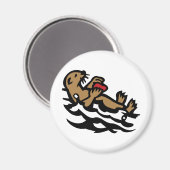 Zee otter magneet (Voorkant / Achterkant)
