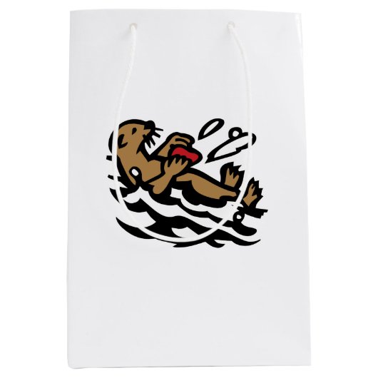Zee otter medium cadeauzakje (Voorkant)